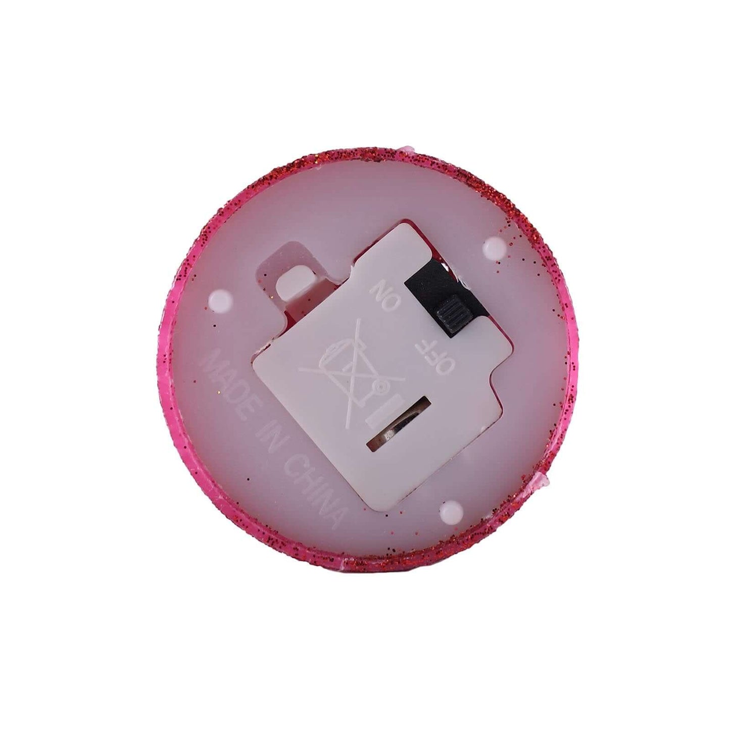 12 - Pack LED Votive Candles Glittered Red Design - Reusable Flameless Battery Operated Lights - Linen Luxes