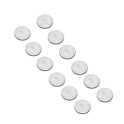12 - Pack Lithium Coin Batteries CR2032 - 3 Volt Button Cell Design for Multi - Purpose Use - Linen Luxes
