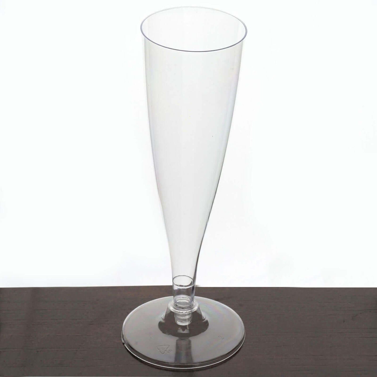 12 - Pack Plastic Champagne Flutes Hollow Stem Clear - Lightweight Disposable Glasses for Toasts 5oz - Linen Luxes
