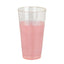 12 - Pack Plastic Party Cups Clear Gold Glitter - Durable Disposable Tumblers for Drinks 17oz 6" - Linen Luxes