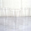 12 - Pack Plastic Party Cups Clear Silver Glitter - Durable Disposable Tumblers for Drinks 17oz 6" - Linen Luxes