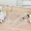 12 - Pack Plastic Party Cups Clear with Gold Rim - Durable Disposable Tumblers for Drinks 17oz 5.5" - Linen Luxes