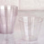 12 - Pack Plastic Party Glasses Blush Glittered - Stylish Disposable Cups for Parties 9oz - Linen Luxes