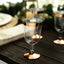 12 - Pack Plastic Wine Glasses Clear with Rose Gold Rim - Classy Disposable Cups with Detachable Base for Weddings & Special Occasions 6oz - Linen Luxes