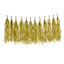 12 Pack Pre - Tied Gold Paper Fringe Tassels With Garland String, Hanging Streamer Banner - Linen Luxes