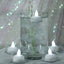 12 - Pack Tealight Candles Flameless Design Cool White - Waterproof Floating LED Lighting - Linen Luxes