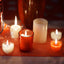 12 - Pack Tealight Candles Heart Shaped Design Red - Valentines Decor for Romantic Settings Mini - Linen Luxes