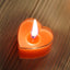 12 - Pack Tealight Candles Heart Shaped Design Red - Valentines Decor for Romantic Settings Mini - Linen Luxes