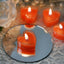 12 - Pack Tealight Candles Heart Shaped Design Red - Valentines Decor for Romantic Settings Mini - Linen Luxes
