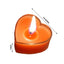 12 - Pack Tealight Candles Heart Shaped Design Red - Valentines Decor for Romantic Settings Mini - Linen Luxes