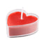 12 - Pack Tealight Candles Heart Shaped Design Red - Valentines Decor for Romantic Settings Mini - Linen Luxes