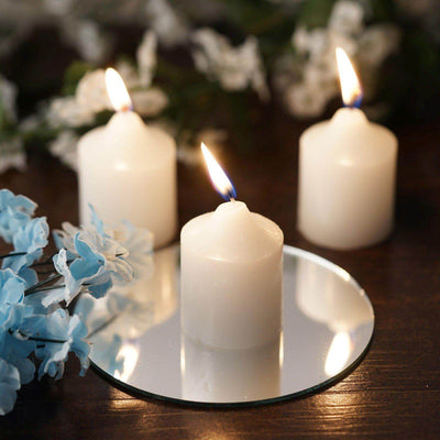 12 - Pack Votive Candles Mini Design White - Multi - Purpose Candle Decor for Events 2" - Linen Luxes