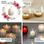 12 - Pack Votive Candles Mini Design White - Multi - Purpose Candle Decor for Events 2" - Linen Luxes
