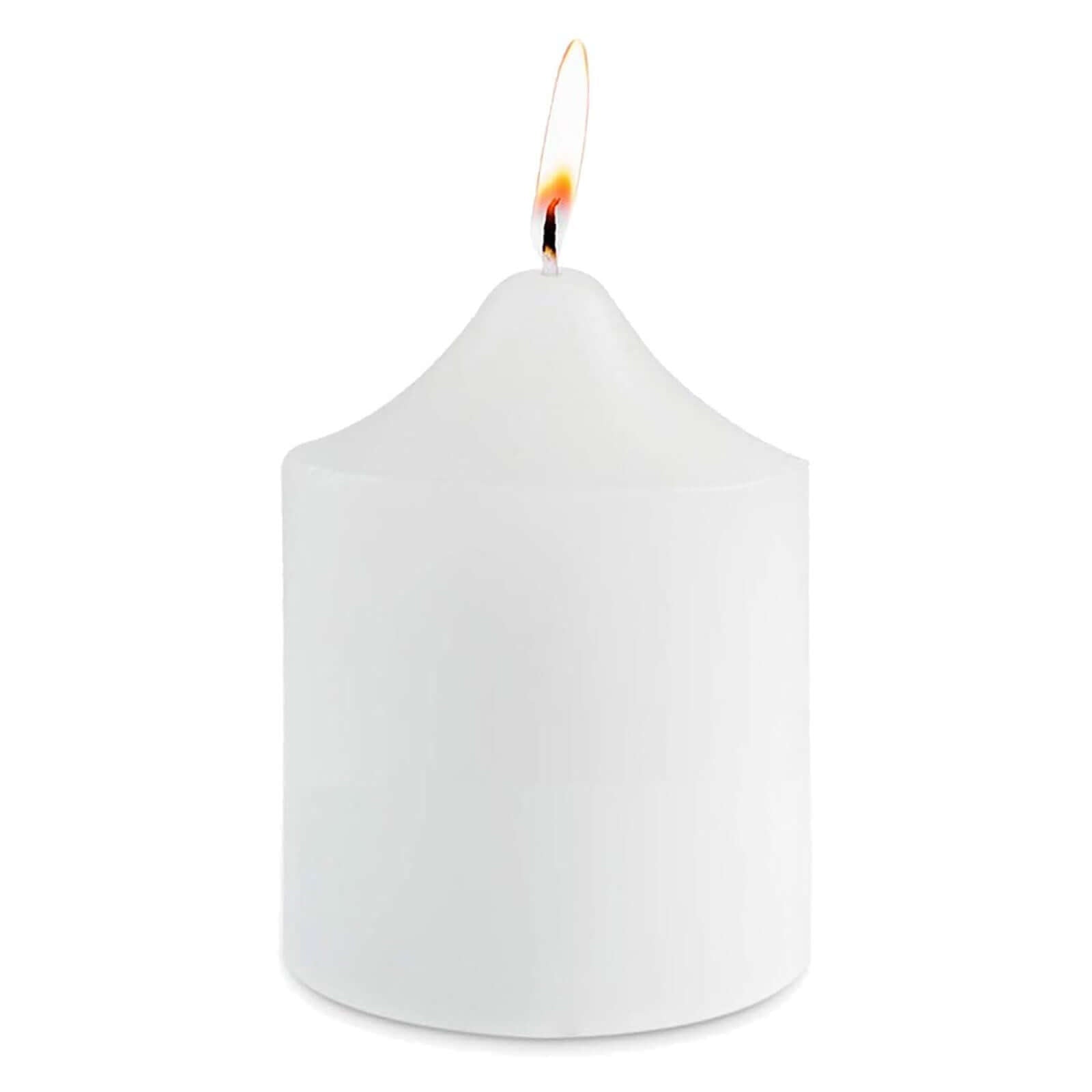 12 - Pack Votive Candles Mini Design White - Multi - Purpose Candle Decor for Events 2" - Linen Luxes