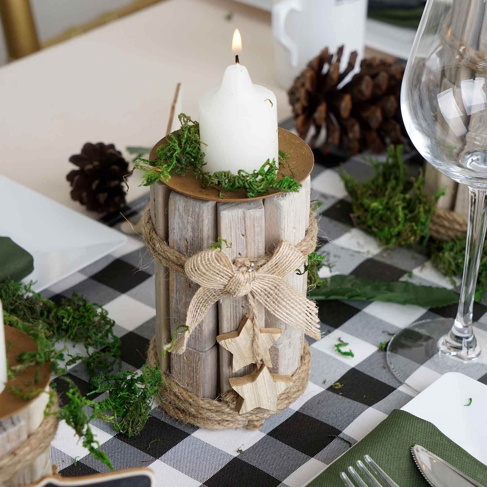 12 - Pack Votive Candles Mini Design White - Multi - Purpose Candle Decor for Events 2" - Linen Luxes