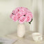 12" Pink Artificial Velvet - Like Rose Flower Bouquet - Linen Luxes