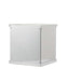 12" Silver Mirrored Acrylic Display Box, Pedestal Riser with Interchangeable Lid and Base - Linen Luxes