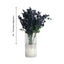 12 Stems Navy Blue Artificial Silk Babys Breath Flower Bushes Spray - Linen Luxes