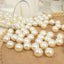 120 - Pack Faux Craft Pearl Beads Ivory - Glossy Beads with Holes for Vase Filler Jewelry Making Bridal Accessories & Event Decor 20mm - Linen Luxes