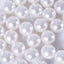 120 - Pack Faux Craft Pearl Beads White - Glossy Beads with Holes for Vase Filler Jewelry Making Bridal Accessories & Event Decor 20mm - Linen Luxes