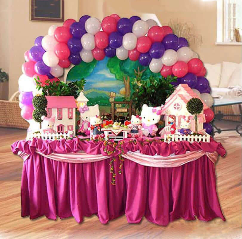 12ft Adjustable DIY Table Top Balloon Arch Stand Kit, Holds Up 100 - 120 Balloons - Linen Luxes