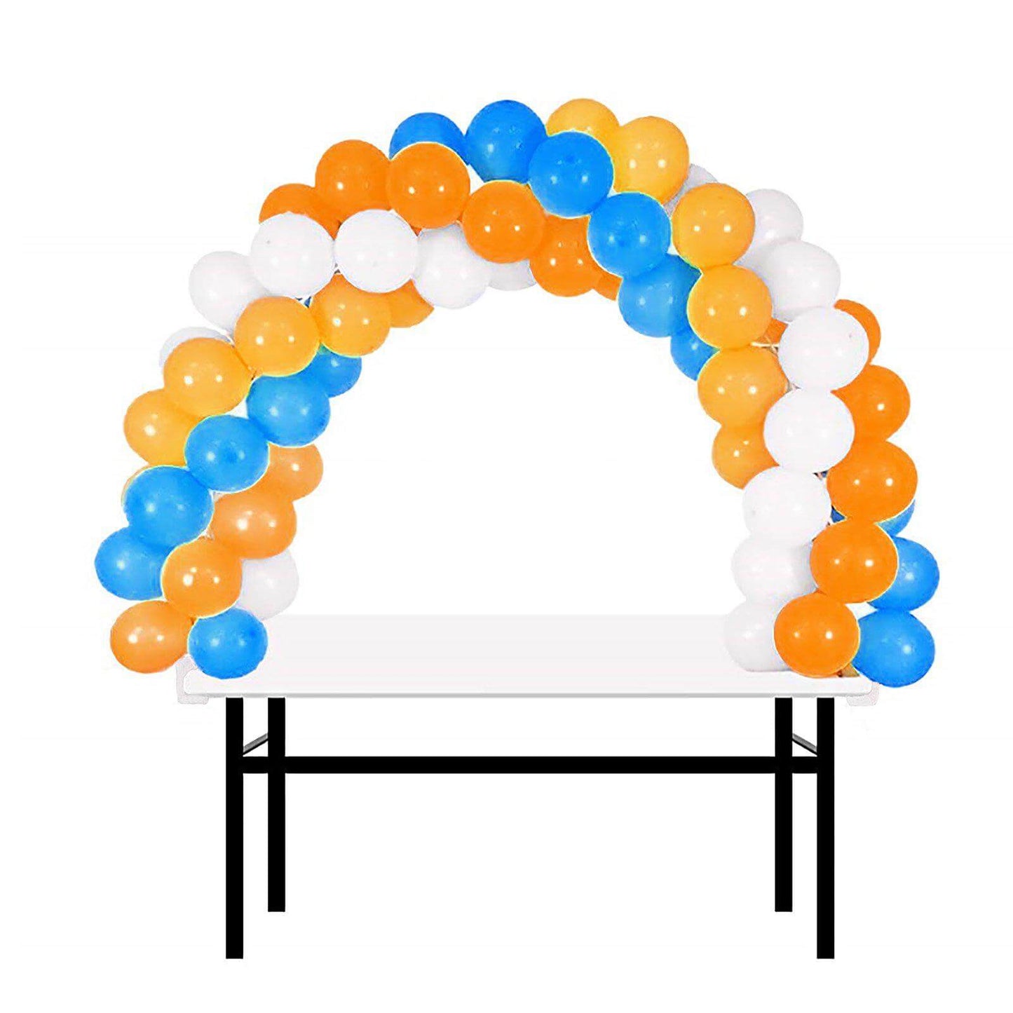 12ft Adjustable DIY Table Top Balloon Arch Stand Kit, Holds Up 100 - 120 Balloons - Linen Luxes