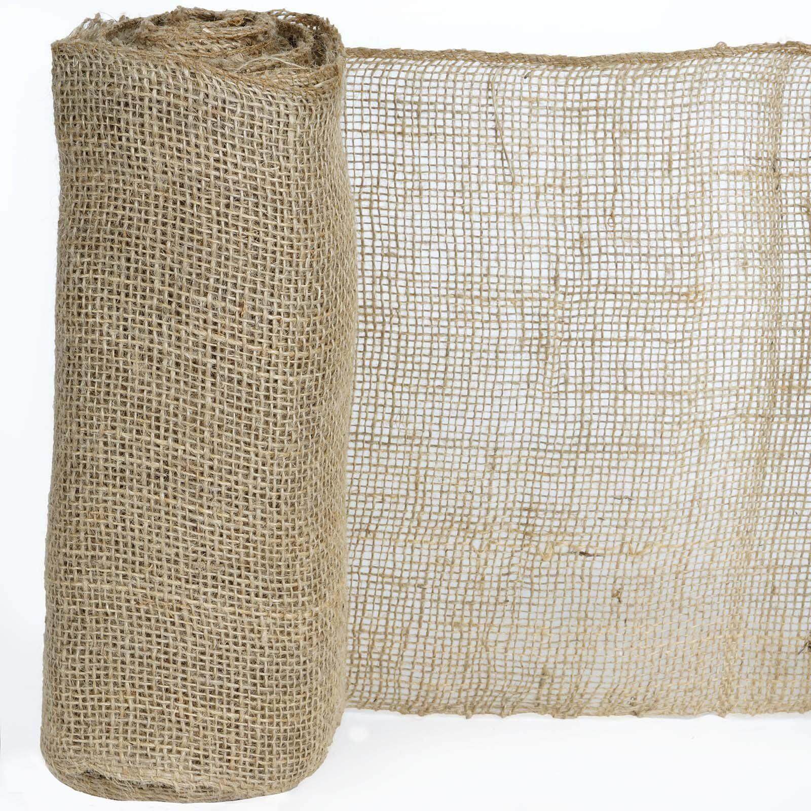 12"x10 Yards Natural Jute Burlap Fabric Roll, DIY Craft Fabric - Linen Luxes