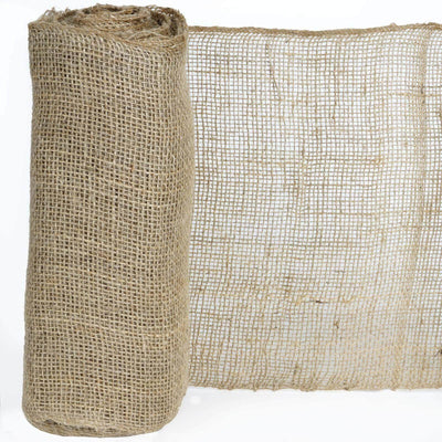 12"x10 Yards Natural Jute Burlap Fabric Roll, DIY Craft Fabric - Linen Luxes
