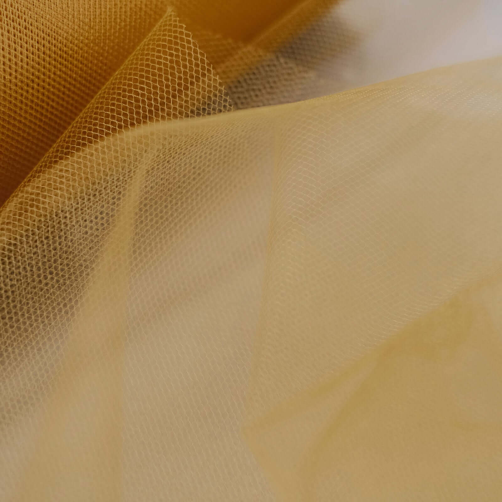 12"x100 Yards Gold Tulle Fabric Bolt, Sheer Fabric Spool Roll For Crafts - Linen Luxes