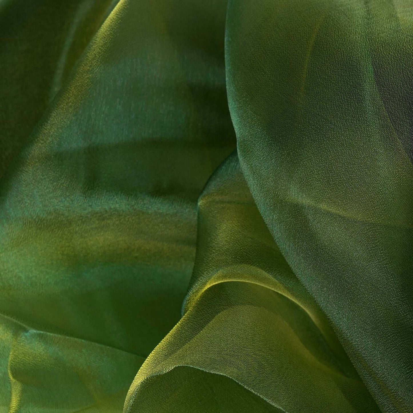 12"x10yd Olive Green Sheer Chiffon Fabric Bolt, DIY Voile Drapery Fabric - Linen Luxes