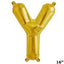 13" Gold Letter & Number Balloons, Shiny Metallic Mylar Foil Alphabet Balloons - Linen Luxes