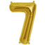 13" Gold Letter & Number Balloons, Shiny Metallic Mylar Foil Alphabet Balloons - Linen Luxes