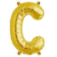 13" Gold Letter & Number Balloons, Shiny Metallic Mylar Foil Alphabet Balloons - Linen Luxes