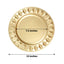 6-Pack Plastic Round Charger Plates 13" in Gold with Bejeweled Rim, Luxe Decorative Dinner Party Charger Tableware