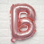 13" Matte Blush Letter and Number Balloons, Mylar Foil Alphabet Balloons - Linen Luxes