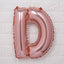 13" Matte Blush Letter and Number Balloons, Mylar Foil Alphabet Balloons - Linen Luxes