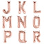 13" Matte Blush Letter and Number Balloons, Mylar Foil Alphabet Balloons - Linen Luxes