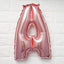 13" Matte Blush Letter and Number Balloons, Mylar Foil Alphabet Balloons - Linen Luxes