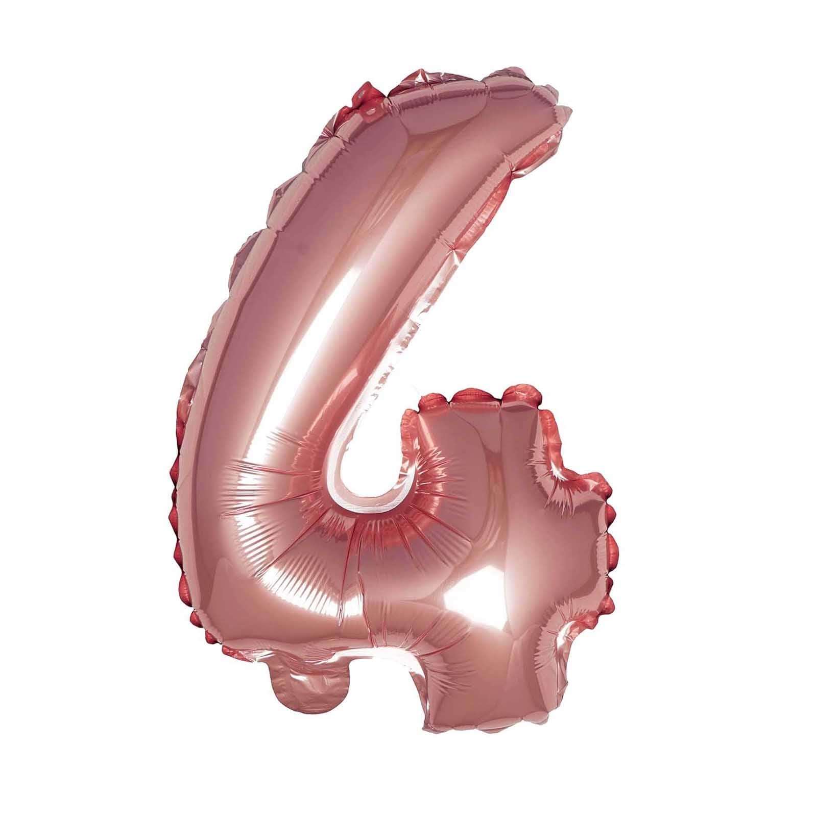 13" Matte Blush Letter and Number Balloons, Mylar Foil Alphabet Balloons - Linen Luxes