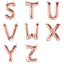 13" Matte Blush Letter and Number Balloons, Mylar Foil Alphabet Balloons - Linen Luxes