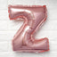 13" Matte Blush Letter and Number Balloons, Mylar Foil Alphabet Balloons - Linen Luxes