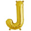 13" Matte Gold Letter and Number Balloons, Mylar Foil Balloons - Linen Luxes