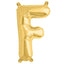 13" Matte Gold Letter and Number Balloons, Mylar Foil Balloons - Linen Luxes