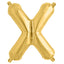 13" Matte Gold Letter and Number Balloons, Mylar Foil Balloons - Linen Luxes