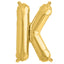 13" Matte Gold Letter and Number Balloons, Mylar Foil Balloons - Linen Luxes