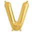 13" Matte Gold Letter and Number Balloons, Mylar Foil Balloons - Linen Luxes