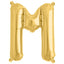 13" Matte Gold Letter and Number Balloons, Mylar Foil Balloons - Linen Luxes