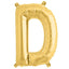 13" Matte Gold Letter and Number Balloons, Mylar Foil Balloons - Linen Luxes