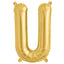 13" Matte Gold Letter and Number Balloons, Mylar Foil Balloons - Linen Luxes