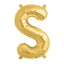 13" Matte Gold Letter and Number Balloons, Mylar Foil Balloons - Linen Luxes